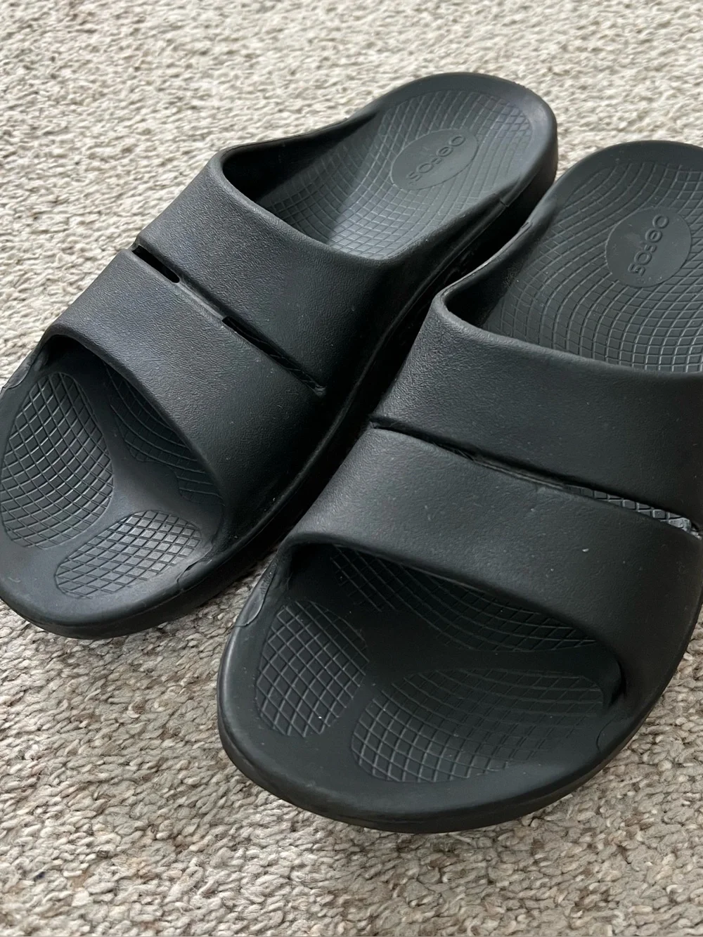 OOFOS Black Men's Recovery Slide Sandals Size 11 or W 13